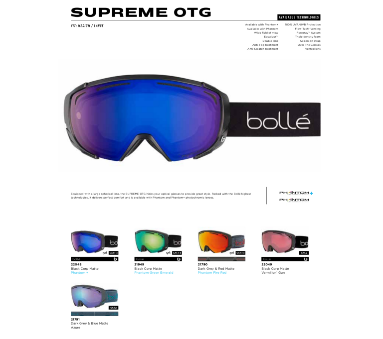 supreme OTG skibril over bril